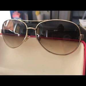 Kate Spade aviator sunglasses and cute case.